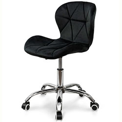 Стілець комп’ютерний Роккі Office велюр Чорний