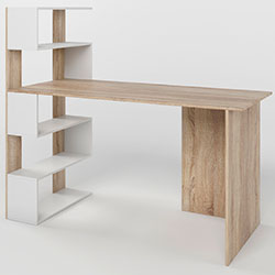 Фото Cтіл комп’ютерний Джеко 1416Р правий Сонома + Німфея Альба