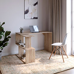 Фото Стіл комп’ютерний поворотний Джеко 1200 Сонома