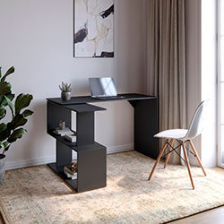 Фото Стіл комп’ютерний поворотний Джеко 1200 Антрацит