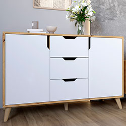 Фото Комод Борн 1200 Дуб Артизан + Німфея Альба