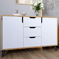 Фото Комод Борн 1200 Дуб Артизан + Німфея Альба