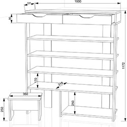 Фото Тумба для взуття ТДВ-39