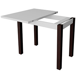 Фото Стіл-трансформер Юк Білий + Чорний