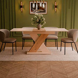 Фото Стіл Віто Кашемір + Дуб Кремоно Торро