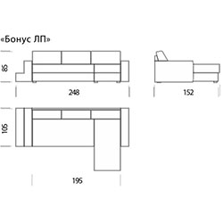 Фото Кутовий диван Бонус-Лп