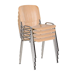 Фото Стілець Iso/Ізо wood chrome