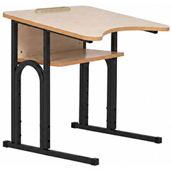 Стіл учнівський E-163/1 (16R) PK Black NS