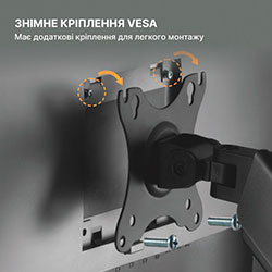 Фото Настільне кріплення для монітора MA411B