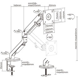 Фото Настільне кріплення для монітора MA421S