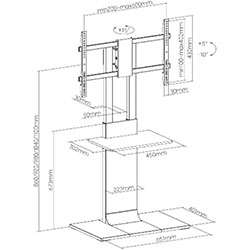 Фото Підлогова підставка для телевізора TVS535