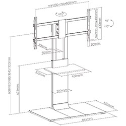 Фото Підлогова підставка для телевізора TVS605