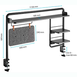 Фото Настільна полиця-органайзер DS253B