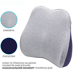 Фото Ергономічна подушка для попереку LP570G Gray