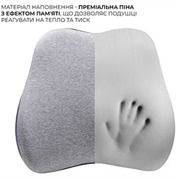 Фото Ергономічна подушка для попереку LP570G Gray
