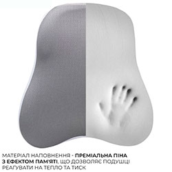 Фото Ергономічна подушка для попереку LP600G Gray