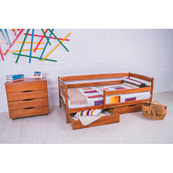Фото Дитяче ліжко Маріо з шухлядами 70х140