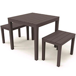 Фото Лавка Timor 60х38х45см Коричнева