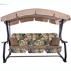 Садова диван-гойдалка Deli лонета Versalles Flor Gris + тексілк 2709