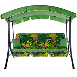 Фото Садова диван-гойдалка Bali лонета Кентія негро + тексілк 2414