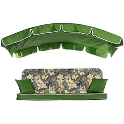 Комплект до гойдалки Malta тканина Versalles flor verde/23003