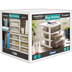 Фото Модульний комод Big Hobby Box 3 висувні ящики Білий