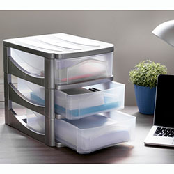 Фото Модульний комод Big Hobby Box 3 висувні ящики Сірий