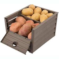 Фото Контейнер для зберігання овочів Scorta Box 9л Сіро-бежевий