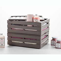 Фото Ящик для зберігання Tina Box з кришкою Сіро-бежевий