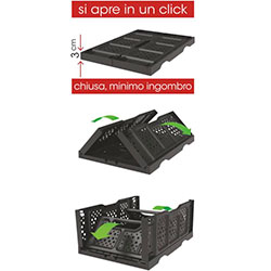 Фото Ящик для зберігання складаний Opla Зелений