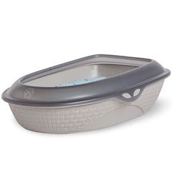 Пісочниця-туалет для котів пластикова Sabbia Сірий