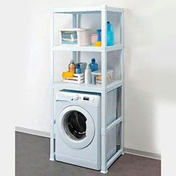 Фото Стелаж пластиковий Piano з 3 полицями Білий