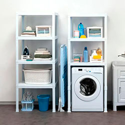 Фото Стелаж пластиковий Piano з 3 полицями Білий