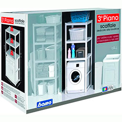 Фото Стелаж пластиковий Piano з 3 полицями Білий