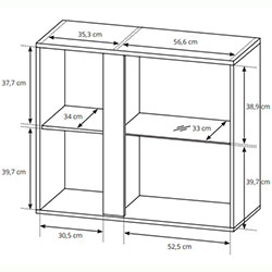 Фото Вітрина навісна Арко / Arco 2-дверна 2D1W/96