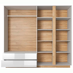 Фото Шафа для одягу Арко / Arco 4-дверна з дзеркалом 4D2S/220