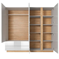 Фото Шафа для одягу Арко / Arco 4-дверна з дзеркалом 4D2S/220