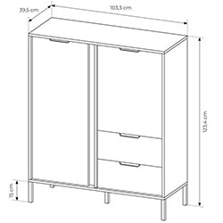 Фото Комод високий Ларс / Lars 2D2S/104