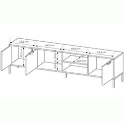 Фото Тумба під телевізор Ларс / Lars 3D/203
