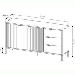 Фото Комод Рейв / Rave 2D3S/153 Беж + Вікінг