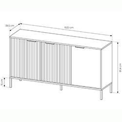 Фото Комод Рейв / Rave 3D/153 Беж + Вікінг