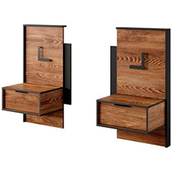 Фото Тумби приліжкові 2 шт. з підсвічуванням Мілтон / Milton 1S/49