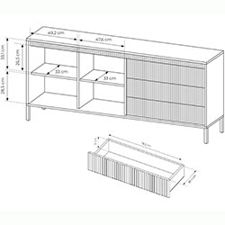 Фото Комод Сенсо / Senso 2D3S/187 Чорний