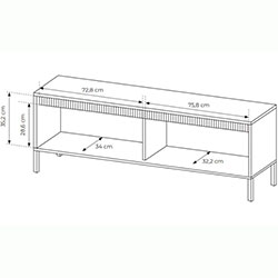Фото Тумба під телевізор Сенсо / Senso 2D/153 Беж