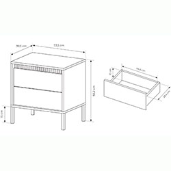 Фото Тумба приліжкова Сенсо / Senso 2S/53 Чорний