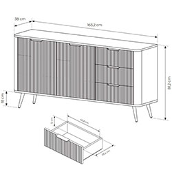 Фото Комод Ланте / Lante 2D3S/163 Чорний