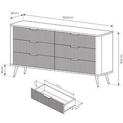 Фото Комод Ланте / Lante 6S/163 Беж