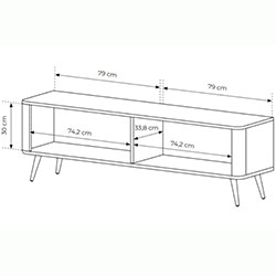 Фото Тумба під телевізор Ланте / Lante 2D/163 Беж