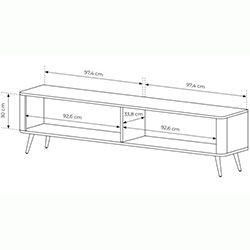 Фото Тумба під телевізор Ланте / Lante 2D/200 Беж