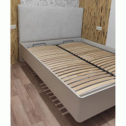 Фото Ліжко Ланте / Lante 160х200 з м’яким узголів’ям Беж